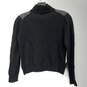 Saks 5th Avenue Black 1/4 Zip Crop Sweater Women's Size M image number 5