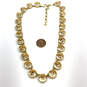 Designer Stella & Dot Gold-Tone Crystal Cut Stone Statement Necklace image number 3