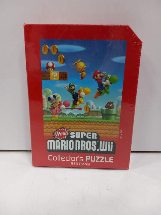 Super Mario Bros. Wii 550 Piece Collector's Puzzle NIB image number 1