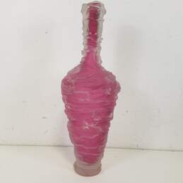 Matt Clark Hand Blown Glass Vase -Fused Glass Design