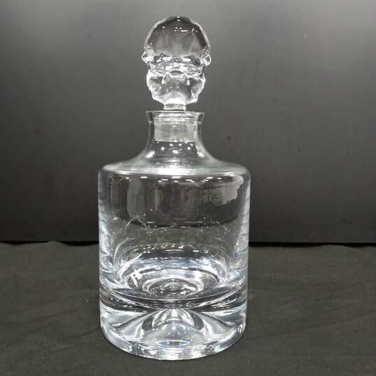 Nude Shade Crystal Whiskey Decanter Skull Shaped Stopper image number 5