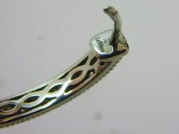 LeVian 14K White Gold 0.45 CTTW Diamond Hinged Hoop Earrings 6.2g alternative image