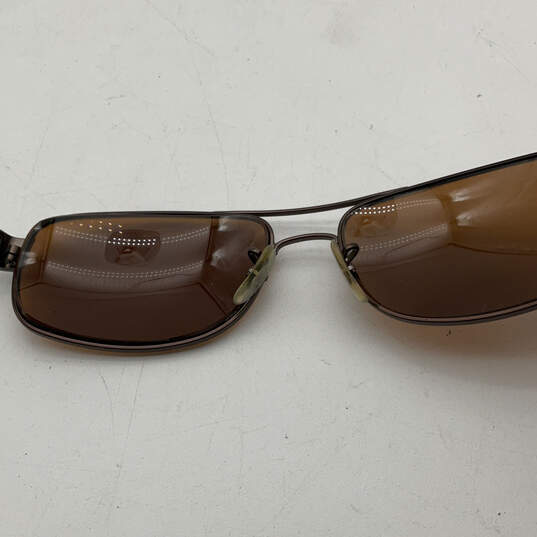 Mens RB 3273 Brown Lens Metal Full Rim Rectangle Prescription Sunglasses image number 4