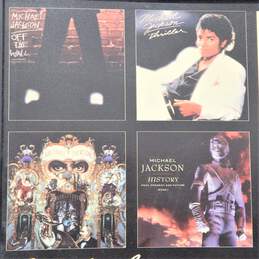 Michael Jackson King Of Pop Album Cover Collage Framed Poster alternative image
