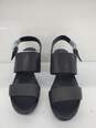 Women Aerosols Camera Black Leather heel shoes Size-9 New image number 1