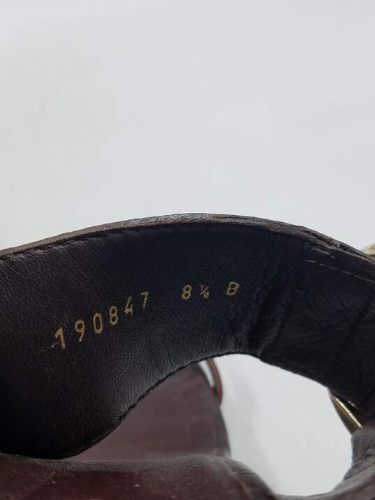 Authentic Gucci Brown Buckle Sandal W 8.5B image number 7
