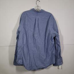 Mens Gingham Regular Fit Long Sleeve Collared Button-Up Shirt Size XXL alternative image