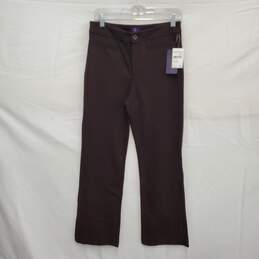 NWT N-Y-D-J Los Angeles Rayon, Nylon Polyester Blend Dark Brown Slim Fit  Pants Size 6P