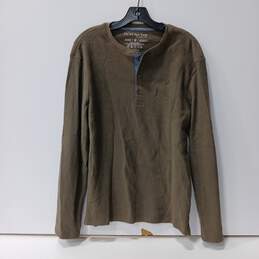Jachs New York Men's Green Cotton Shirt Size Medium