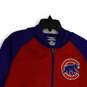 Womens Multicolor Chicago Cubs Long Sleeve Hooded Pullover Jacket Size S image number 3