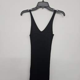 Black Sleeveless V Neck Dress alternative image