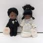 Precious Moments African-American Bride and Groom Doll Pair image number 1