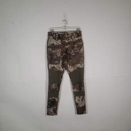 Womens Camouflage Zipped Pockets Skinny Leg Hunting Pants Size Medium alternative image