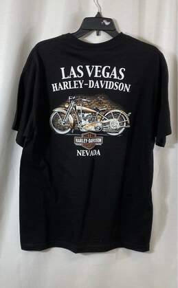 NWT Harley-Davidson Mens Black Cotton Short Sleeve Graphic Print T-Shirt Size L alternative image