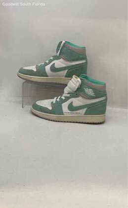 Air Jordan Green And White Shoes Size 7