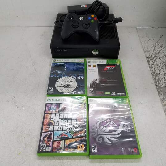 Microsoft Xbox 360 Slim 4GB Console Bundle Controller & Games #5 image number 1