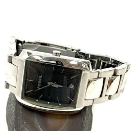Designer Fossil FS-4009 Silver-Tone Dial Stainless Steel Analog Wristwatch alternative image