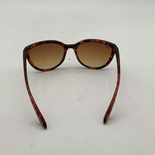 Womens RB4167 Brown Lens Orange Black Full Rim Cat Eye Sunglasses With Case image number 8