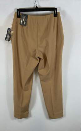 NWT Worthington Womens Brown Slash Pockets Flat Front Chino Pants Size 4P alternative image