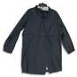 NWT L.L. Bean Womens Black Meridian Long Sleeve Hooded Full-Zip Rain Coat Sz 1X image number 2