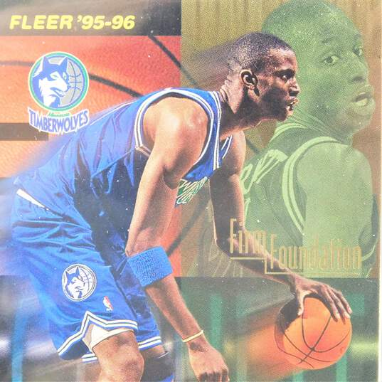 1995-96 HOF Kevin Garnett Fleer Rookie Minnesota Timberwolves image number 2