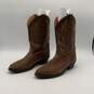 Laredo Mens Brown Leather Mid Calf Pull On Cowboy Western Boots Size 10.5E image number 2