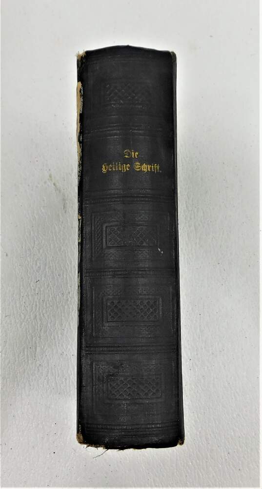 Antique 1865 German Language Dr Martin Luther Old & New Testament Bible image number 3