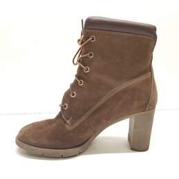 Timberland Allington Brown Nubuck Heeled Boots Women's Size 10M alternative image