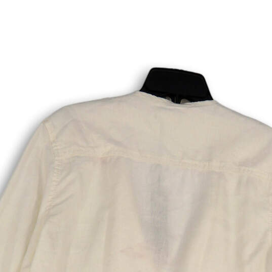 NWT Womens White Long Sleeve Open Front Blazer Jacket Size Large image number 4