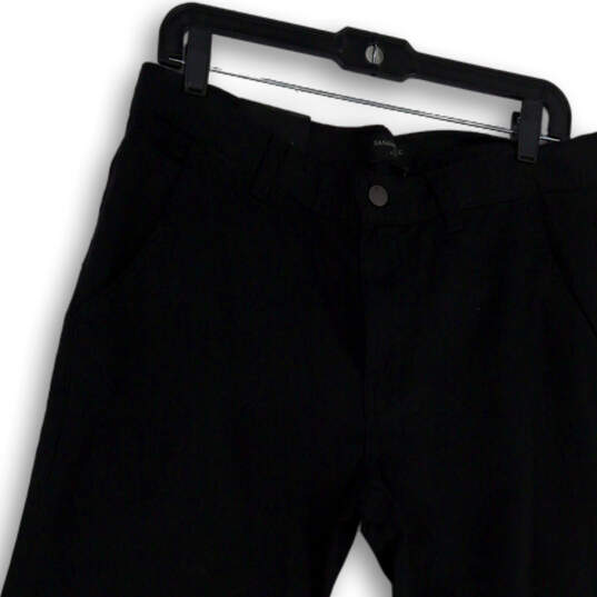 NWT Mens Black Flat Front Surplus Twill Straight Leg Ankle Pants Size 32X32 image number 3