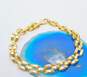 14K Gold Disco Ball Textured Panther Chain Statement Bracelet 8.8g image number 1