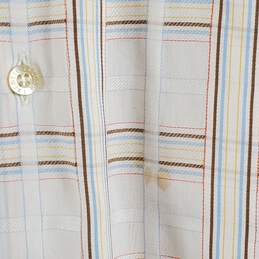 Lacoste Men Pinstripe Button Up Sz 44 alternative image