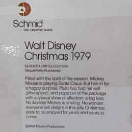 Schmid/Disney Mickey Mouse 1979 Christmas Collector Plate alternative image