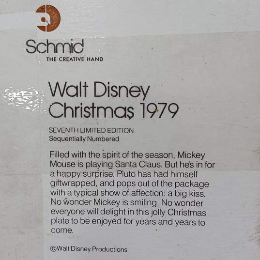 Schmid/Disney Mickey Mouse 1979 Christmas Collector Plate image number 2