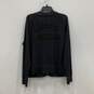 Womens Black Long Sleeve Front Pockets Full-Zip Sweater Size XL image number 2
