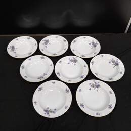 Set of Eight SCH Bavaria Germany Flower China Bowls