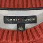 Men's Red Tommy Hilfiger Cable-Knit Sweater, Sz. L image number 3