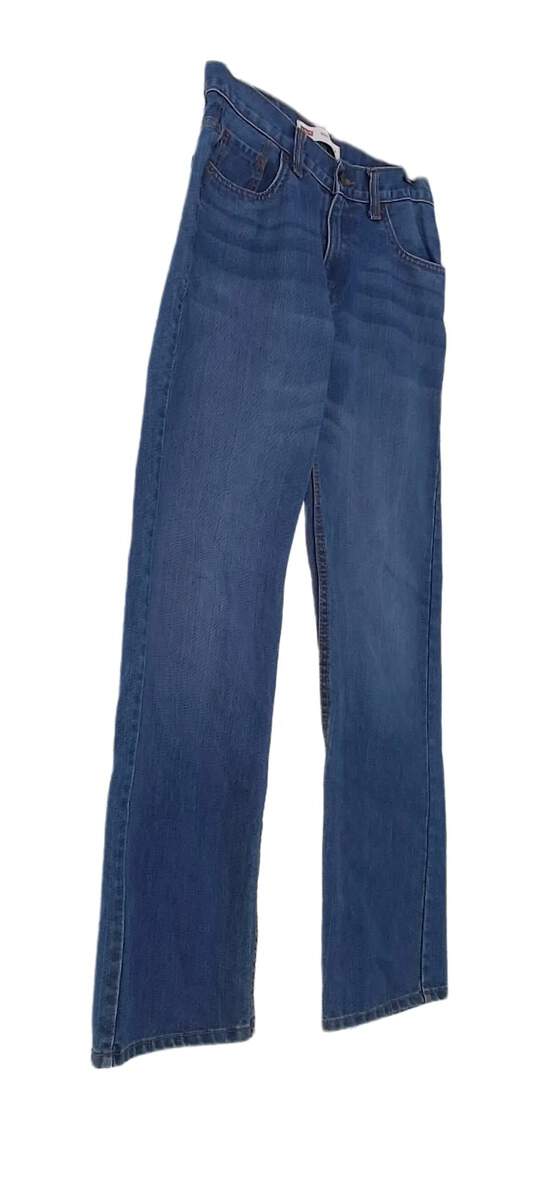 Men's Blue 505 Denim Medium Wash Straight Leg Jeans Size 28 X 28 image number 2