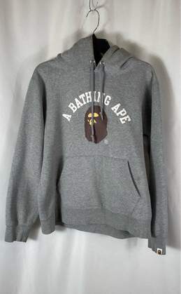 A Bathing Ape Gray Hoodie - Size X-Large
