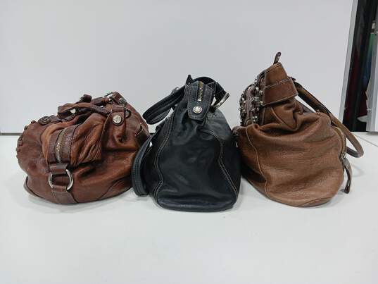Bundle Of 3 B. Makowsky Black & Brown Handbags image number 3