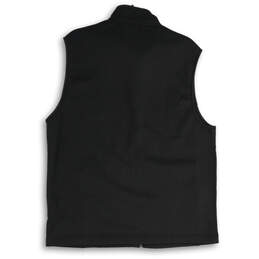 NWT Mens Black Classic Fit Stretch Sleeveless Full-Zip Vest Size Large alternative image