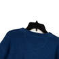 NWT Mens Blue Knitted Long Sleeve Crew Neck Pullover Sweater Size XL image number 4