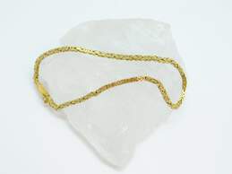 14K Yellow Gold Square Byzantine Chain Bracelet 5.8g