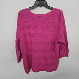 Christopher & Banks Pink Knit Sweater alternative image