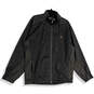 Mens Gray Long Sleeve Mock Neck Pockets Full-Zip Windbreaker Jacket Size XL image number 1