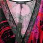 BCBGMAXAZRIA Stylish Blouse Black/Red/Pink Size L image number 3