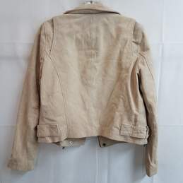Blank NYC beige genuine leather jacket with silver hardware S alternative image