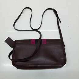 Coach Limited Re-Edition Penny Bag Magenta Crossbody Leather alternative image