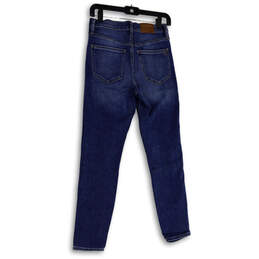 Womens Blue Denim Medium Wash Stretch Pockets Skinny Leg Jeans Size 26 alternative image