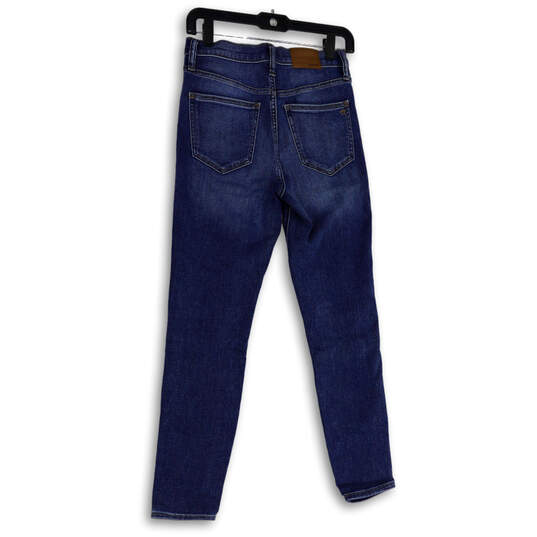 Womens Blue Denim Medium Wash Stretch Pockets Skinny Leg Jeans Size 26 image number 2